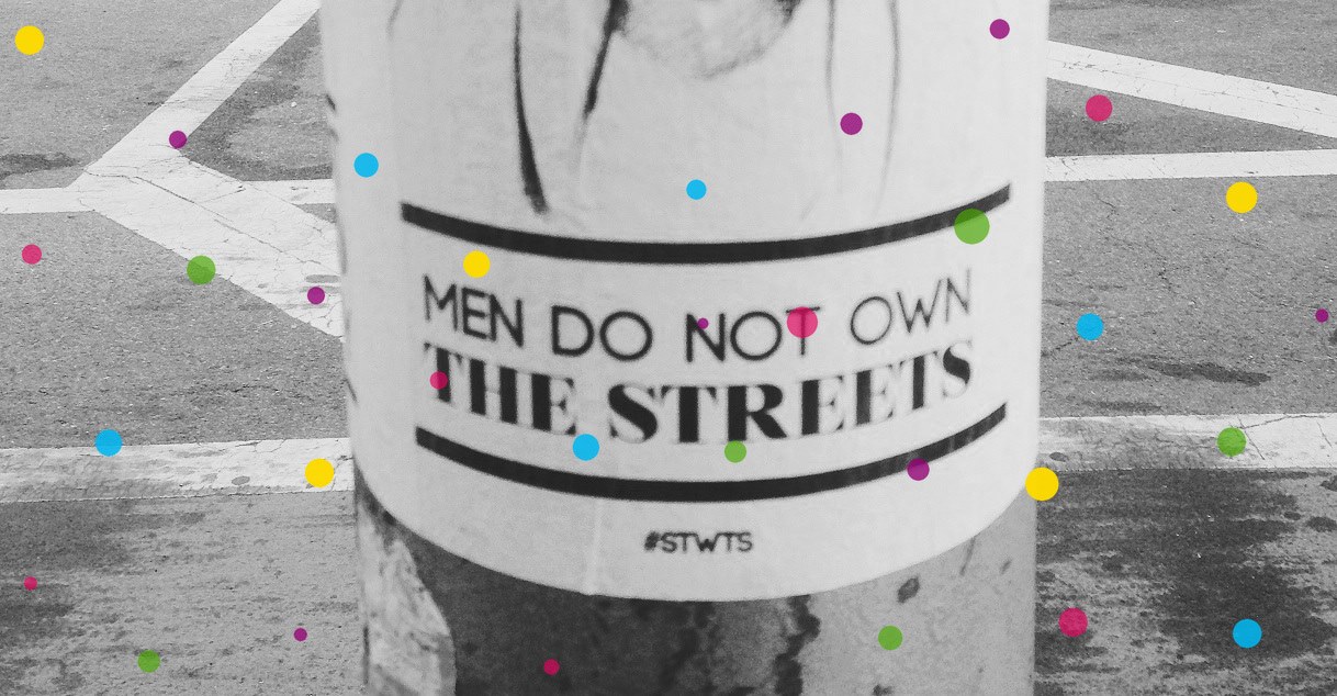 Sticker "Men do not own the streets"