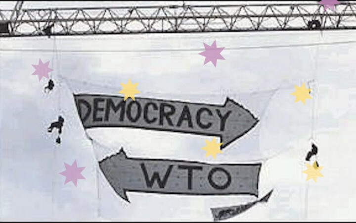 Banneraktion WTO