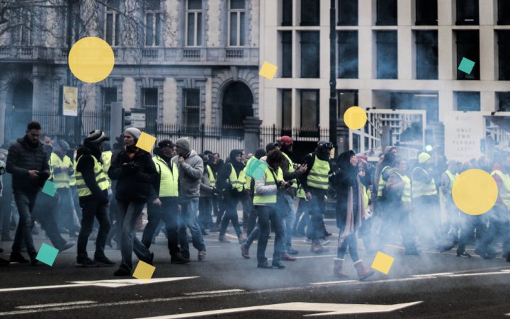 Gelbwesten-Demo in Brüssel