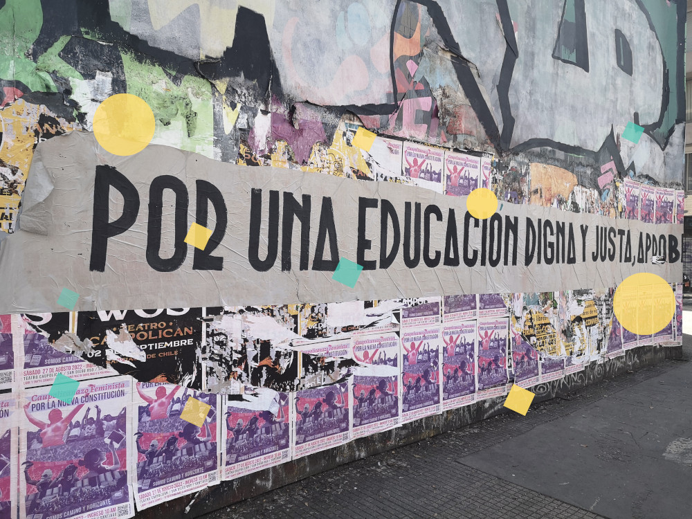 Werbung für Verfassungsreferendum in Chile