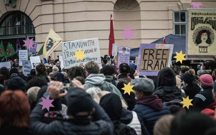 Solidaritätskundgebung für Proteste im Iran in Wien