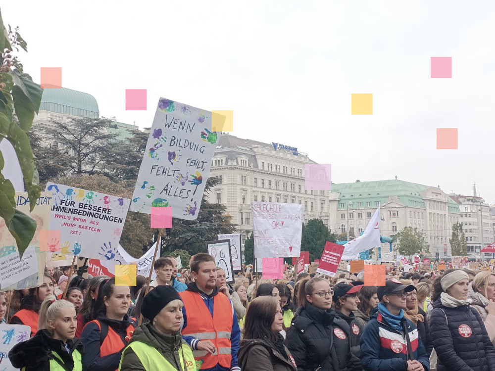 KIndergartenpädagogik-Streik in Wien