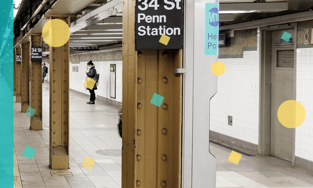 U-Bahn-Bahnsteig in New York - Max Czollek im Gespräch 1